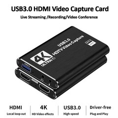 Audio/Video Capture Card, USB3.0 HDMI to USB C, 4K1080p60fps Video/Audio Capture