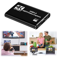 4K USB3.0 HDMI Video Capture Card Box Live Stream Game Record Tiktok PC/Phone US