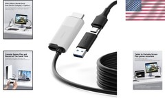 1080P Video Capture Card with 100W PD – HDMI to USB A/C for Streaming & Gaming
