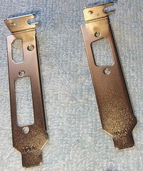 Low Profile Bracket Set for XfX One or R5 230 HDMI, DVI, VGA Graphics Video Card