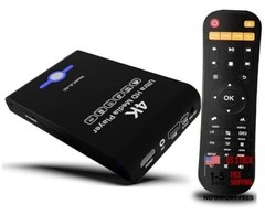 4K Ultra HD Media Player & HDD Enclosure 2-in-1,Digital Signage, Piano black