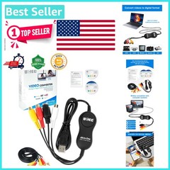 VCR to Digital Converter – RCA to USB Video Capture Device for Easy Archiving