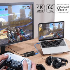 4K Audio Video Capture Card, USB 3.0 HDMI Video Capture Device, Full HD 1080P…