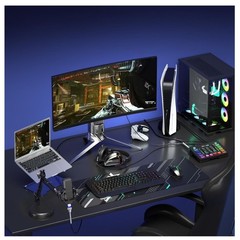4K Video Capture Card with Audio Mixer, 1080P 60fps Streaming, 4K Zero-Latency L