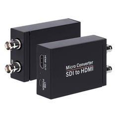 Anber-Tech SDI to HDMI Converter, Audio De-embedder Support Black