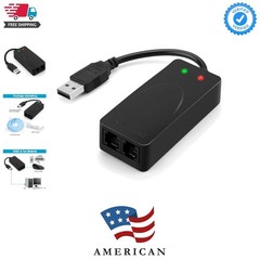 External USB 2.0 3 in 1 Data Voice Dial Up Modem 56K V.92 V.90 CX93010 Receiv…