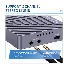 Hot-Sale UHD 4K DUAL HDMI Game Streaming Equipment Live Broadcast 2160p OBS vMix