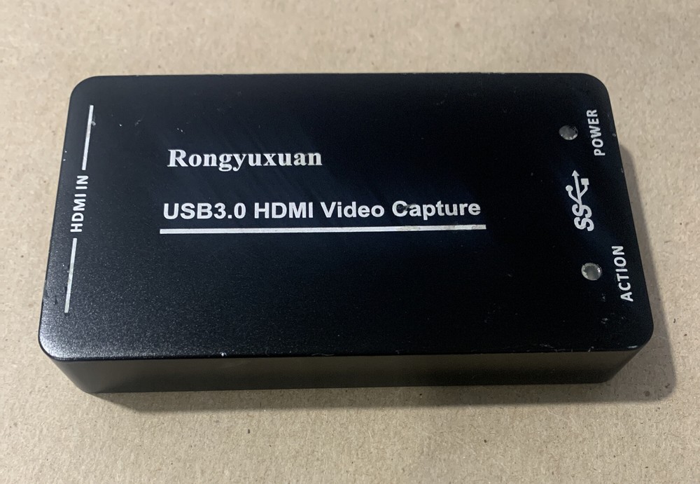 Rongyuxuan HDMI to USB3.0/2.0 Dongle 1080P 60FPS Drive-Free HDMI Video Capture