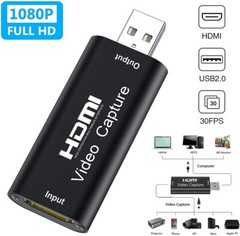 HDMI to USB Video Capture Card 1080P Recorder Phone Game Video Live (2pack )