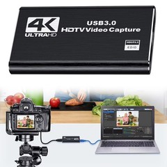 Audio/Video Capture Card, USB3.0 HDMI to USB C, 4K1080p60fps Video/Audio Capture