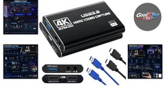 USB 3.0 HDMI Capture Card 1080P 60FPS 4K Pass-Through for PS5, Switch, Xbox, …