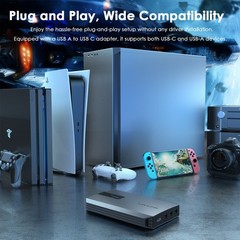 4K HDMI Video Capture Card HDMI Video Grabber with Ultra-Low Latency VRR Support