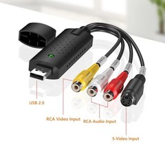 USB2.0 Video Capture Converter Adapter VHS DVD DVR TV PC Laptop S-Video PAL NTSC