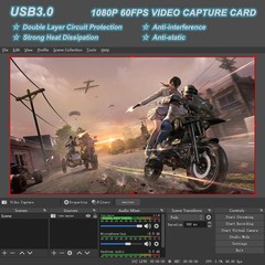 AMZHRLY 4K HDMI to USB 3.0 Video Capture Card 1080P 60FPS Cam Link Card Game …