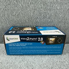 ClearClick Video to Digital Converter 2.0 Second Gen VHS Camcorder Tapes Bundle