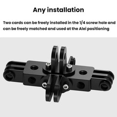 Aluminum Alloy 3 Station Live Streaming Stand Action Camera Multi Functional Exp