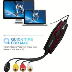 Video Capture Card USB 2.0, RCA to USB Video Capture , Digital Video Converter