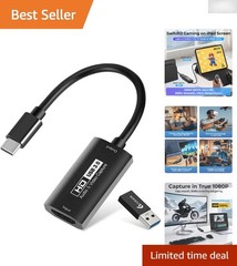 Portable HDMI Capture Card for Streaming: 1080P@60FP & Multi-Device Support