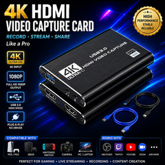 4K HDMI Video Capture Card USB 3.0 Ultra HD HDMI to USB Converter for Recording