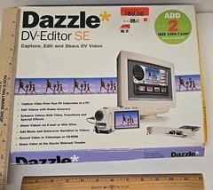 Dazzle DV-Editor DM-6200 Video Capture Card Firewire IEEE 1394 Adapter Transfer