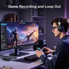 Zeroffi 4K Capture Card for Streaming, USB 3.1 Video Capture Device for Strea…