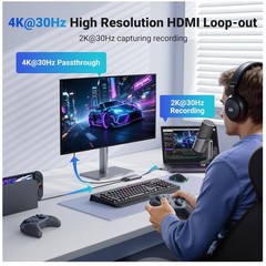 4K@30Hz HDMI Video Capture Card USB 3.0 Streaming Gaming