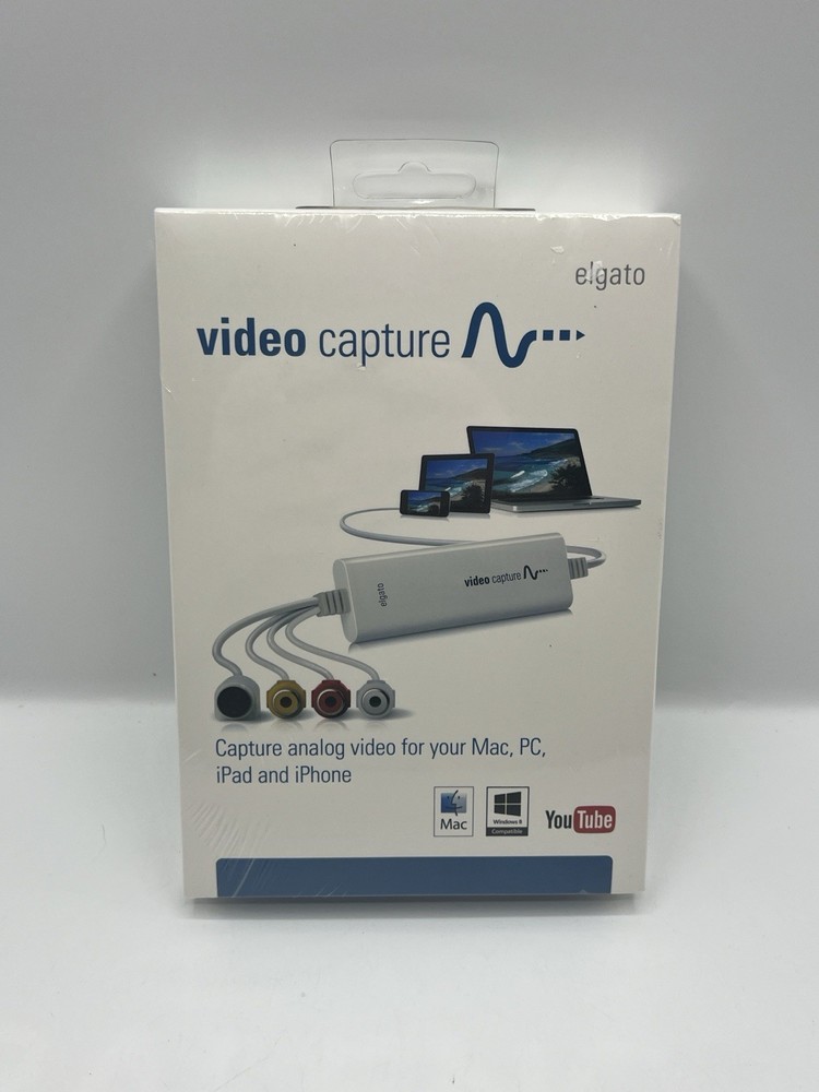 Elgato Video Capture VHS CONVERTER SOFTWARE for Mac Windows PC NEW & SEALED USB