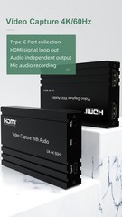 4K@60Hz HDMI Video Capture Card with Audio Mixing – HDCP 2.2/HDR10 Support, U…