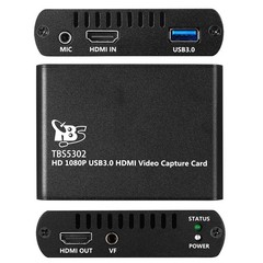 TBS5302 1080P USB3.0 HDMI Video Capture Card with HDMI 1.4 Support Windows 8/10
