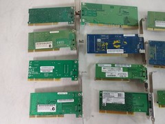 Vintage Mixed Lot RJ-45 Network Cards D-Link Intel Netgear 3Com PCI / ISA Lot of