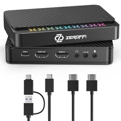 Zeroffi 4K Capture Card for Streaming, USB 3.1 Video Capture Device for Strea…