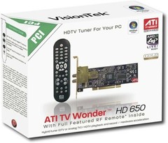 VisionTek TV Wonder HD 650 PCI HDTV Tuner with Remote