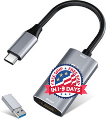 Tarjeta de captura de video, 4K USB3.0 HDMI a USB C para transmisión y juegos
