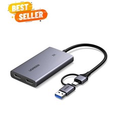 4K@30Hz HDMI Capture Card, Full HD 2K 30FPS, 1080P 60FPS, HDMI to USB 3.0 HDM…