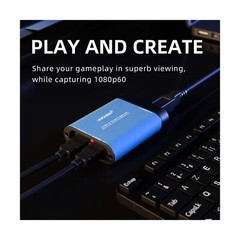 UNISHEEN USB 3.0 HDMI Dual Input Capture Card, 1080P Video Broadcast Game Liv…