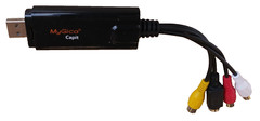 MyGica Capit USB 2.0 Capture Audio Video Adapter 3 RCA Female S Connector Tested