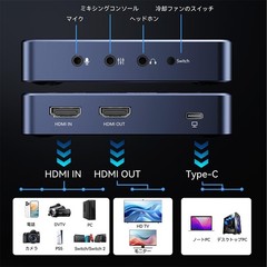 4K60Hz HDMI Capture Card, USB3.0 Game Capture Video, 4K60FPS HD Recording, Hi…