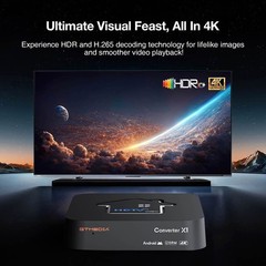 4K UHD ATSC 3.0 Certified Free OTA TV Channel TV Tuner Smart Android TV Box DVR