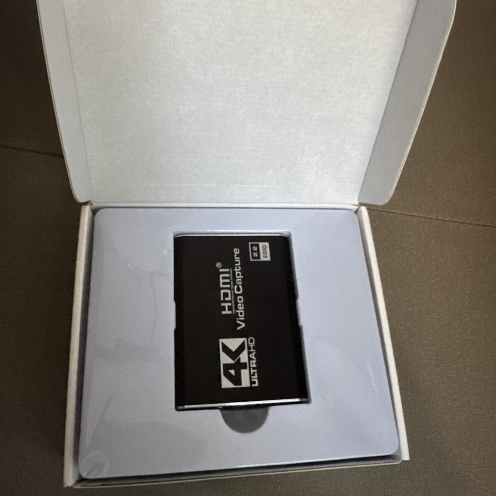 4K HDMI Capture Card for Streaming, Full HD 1080P 60FPS USB Cam Link Game Audio