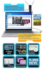 Premium USB ATSC Antenna TV Stick With Instant And Scheduled TV Recording