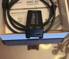 Roland UVC-01 USB Video Capture and Live Streaming Tool W/ Additional Audio Port