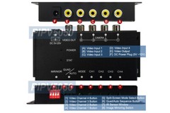 Premium 4-Channel Video Switcher With USB DVR Adapter For Windows Computer