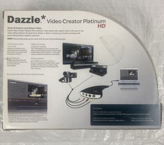Pinnacle Dazzle Video Creator Platinum Transfer Home Movies Tape VHS to DVD