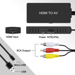 Dingsun HDMI to RCA Converter, AV Older TV TO converter