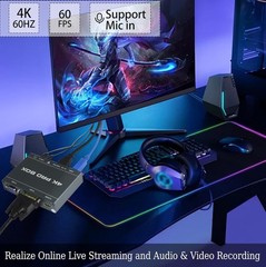 4K HDMI Capture Card DVI/VGA to USB 3.0 Capture Card Full HD 1080P 60FPS Plug…