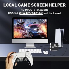 USB 3.0 Video Capture Card,1080P HDMI Recorder Game Capture Card for Windows/Mac