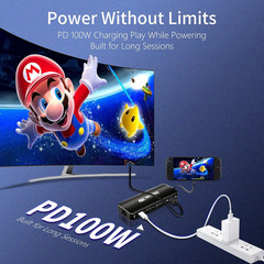 6-In-1 USB C Capture Card HDMI Casting Hub, 4K@60 HDMI Output, PD3.0, 1000Mbps E