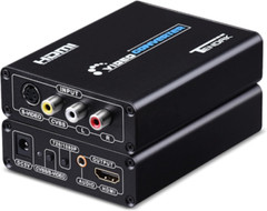 Tendak 3RCA AV CVBS Composite & S-Video R/L S-Viceo & RCA to HDMI(Metal)