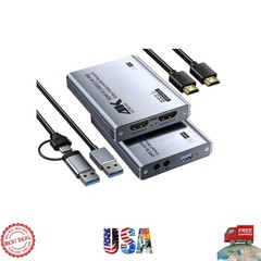 Ultra-Low Latency USB 3.0 Capture Card – 4K Loop-Out for PS5 & Switch Streaming