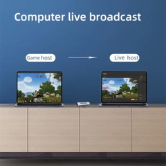 HDMI to Type C USB Capture Card Game Recording Box Video Live Streaming Loop Mic